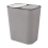 Trash Can Rectangle Plastic Push-Button Dual Compa 4