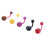 20 Round Plastic Ball Belly Navel Body Bar Ring 0. 1