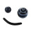 20 Round Plastic Ball Belly Navel Body Bar Ring 0. 5