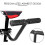Bicycle Rear Seat Cushion Armrest Footrest Set, Bi 4