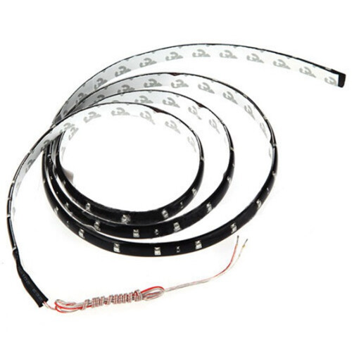 2pcs 120CM 60SMD Car Strip Under Light Neon Footwe
