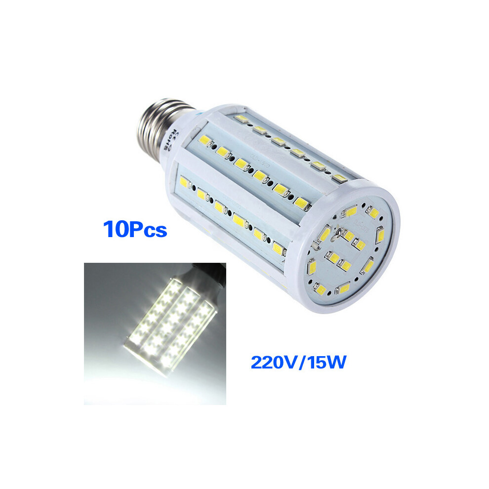 10pcs E27 15W 5630SMD LED Pure White Corn Light Bu-image-OPC-PJFJ9BQ-NEW