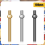 108Pcs Cribbage Pegs, Reliable Iron Pegs Tapered D 3