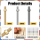 108Pcs Cribbage Pegs, Reliable Iron Pegs Tapered D 4