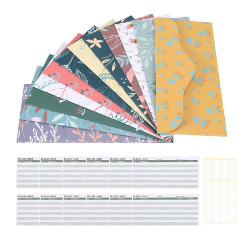 12 Pack Budget Envelopes Laminated Cash Envelope S 2