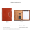 Leather Portfolio Folder with Zipper for Women/Men 5