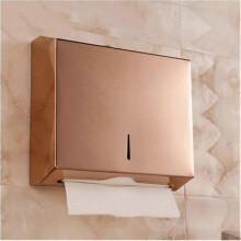 Highcapacity Wallmounted Paper Towel Dispenser Rose Gold Stainless Steel with Lock