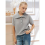 Women Short Sleeve Sweater Large Lapel Neck Knitte 6