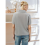 Women Short Sleeve Sweater Large Lapel Neck Knitte 7