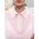 Women Short Sleeve Sweater Large Lapel Neck Knitte 11