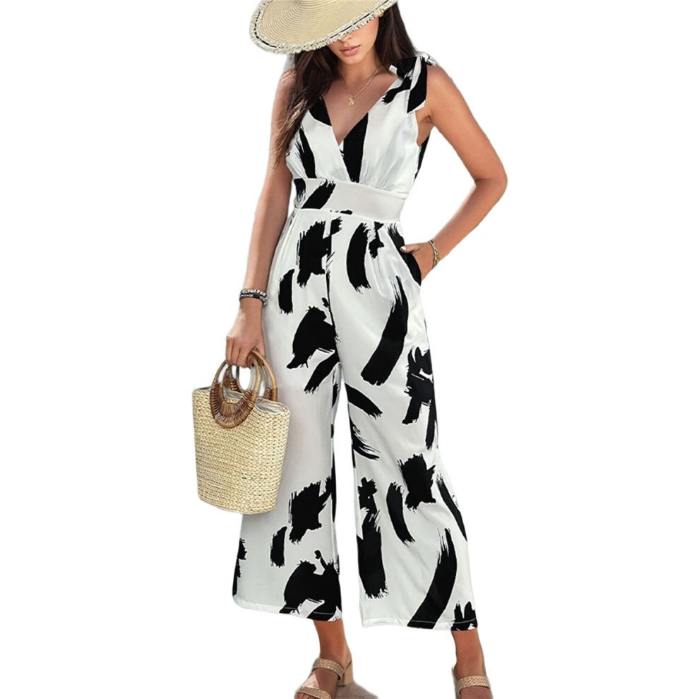 Women'S All over Print Tie Shoulder Sleeveless Hig-image-OPC-PJFJF6K-NEW