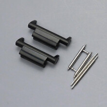 (Black) 16 To 22mm Watch Strap Adapters Kit For Casio Gshock Dw5600 Dw6900 Connector