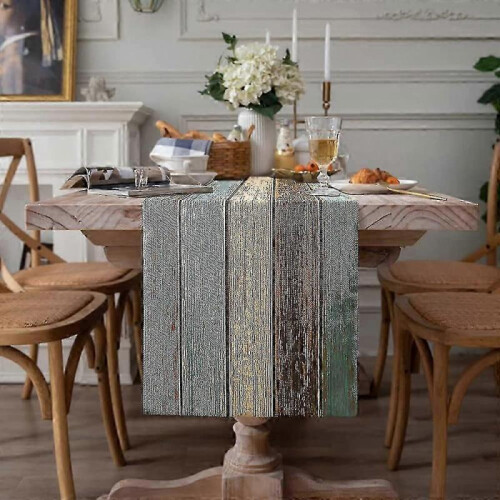 Table Runner Linen Stain-resistant, Water-repellent33 X 183 Cm 2