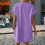 Solid Color Round Neck Loose Short Sleeve Pocket D 4