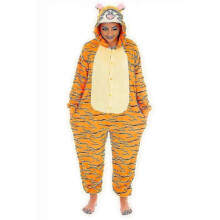 (M(160CM-170CM), Jumping tiger) Winnie The Pooh Characters Unisex Onesiee Fancy Dress Costume Hoodies Pyjamas_l