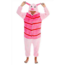 (kids S95(for 110-120cm height), Piglet) Winnie The Pooh Characters Unisex Onesiee Fancy Dress Costume Hoodies Pyjamas_l
