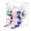 Adjustable Acrylic Label Dispenser Sticker Roll Holder for Clear Labels with 4 Disks 1