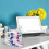 Adjustable Acrylic Label Dispenser Sticker Roll Holder for Clear Labels with 4 Disks 4