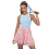 Women'S Ruffled Skirt Orange S 3