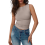 Sexy Sleeveless Vest Gray XL 3
