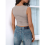 Sexy Sleeveless Vest Gray XL 7