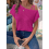 Womens Summer Casual Off One Shoulder Waffle Knit 4