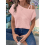 Womens Summer Casual Off One Shoulder Waffle Knit 5