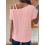 Womens Summer Casual Off One Shoulder Waffle Knit 6