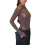 Women Long Sleeves Mesh See Through Jumpsuit Bodys 3