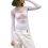 Women Long Sleeves Mesh See Through Jumpsuit Bodys 4