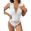 Women'S See Through Lace Bodysuits Sleeveless Deep 1