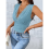 Women'S See Through Lace Bodysuits Sleeveless Deep 7