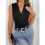 Women'S See Through Lace Bodysuits Sleeveless Deep 5