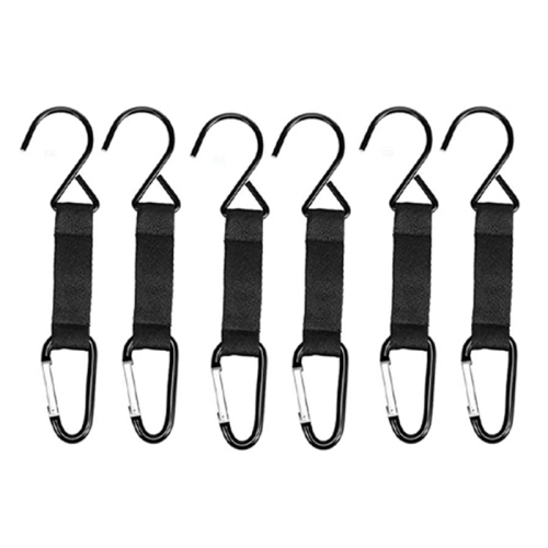 6 Pcs Fence Hooks for Baseball Bag, with Nylon Saf