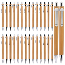 Wood Ballpoint Pen Bamboo Pen: 30 Pack Set for Sch
