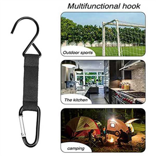 6 Pcs Fence Hooks for Baseball Bag, with Nylon Saf 2