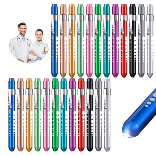 24 Pack C for Nurse Reusable Pen Light with Pupil 2
