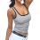 Womens Summer Square Neck Ribbed Slim Fitted Spagh 4