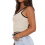 Womens Summer Square Neck Ribbed Slim Fitted Spagh 4