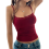 Women'S Summer Lace Trim Tops Spaghetti Strap Low 3