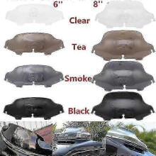 (8inch Tea)Exquisite Motorcycle 6\'/8" Black/smoke /clear Windshield Fairing Windscreen For Harley Electra Street Glide Flhx Touring 1996-2013