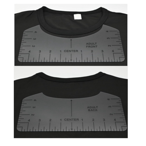 9pcs Tshirt Ruler Guide to Center Vinyl, Transpare 2