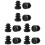 12 Pcs Plastic 12mm Pipe End Blanking Caps Bung Tu 4