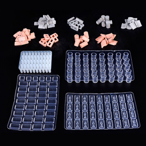 1/16 Scale Miniature Model Bricks Mould,4 Pack Sim 2