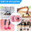 4-Piece 32 x 58mm 82A Roller Skate Wheels with Bea 6