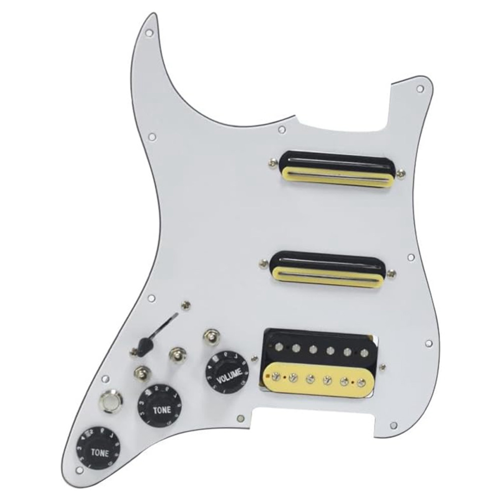 White 3 Ply Electric Guitar Humbucker Left Handed