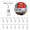 30PCS Clear Sign Clips for Display, Holder Retail, 9