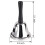 Loud Hand Bell, 2 Pack Silver Steel Bells Dinner f 8