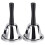 Loud Hand Bell, 2 Pack Silver Steel Bells Dinner f 1