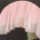 Pink Half Circle Double Fan Veils Silk Women Folk 8